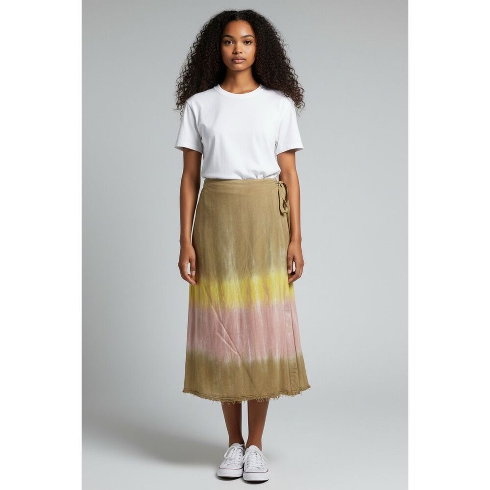 Raquel Allegra Wrap Skirt in Tye Dye NWT Size 3/XL
